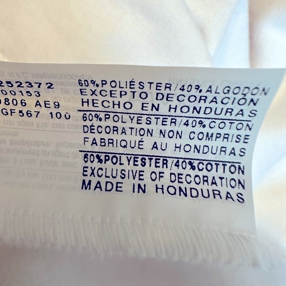 NWT Champion Powerblend Crewneck Logo Print Sweatshirt White Size Small - Picture 8 of 12